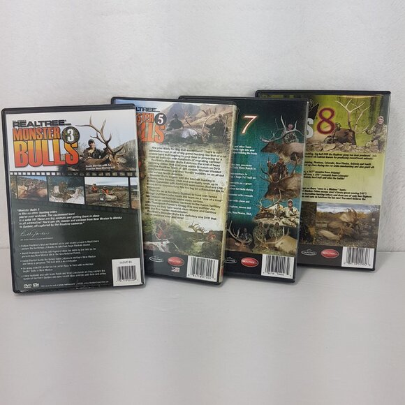 Lot of 4 Hunting DVDs Realtree Monster Bulls Volumes 3, 5, 7, 8 - Picture 3 of 4